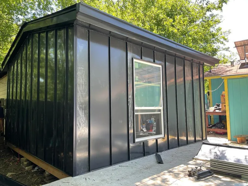 Black standing seam metal wall panels for Roof Inspection in Camarillo